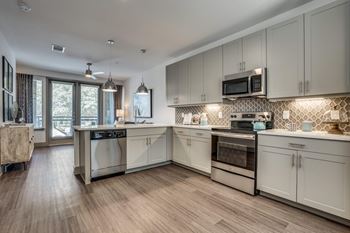 Luxury “wood-styled” vinyl plank flooring